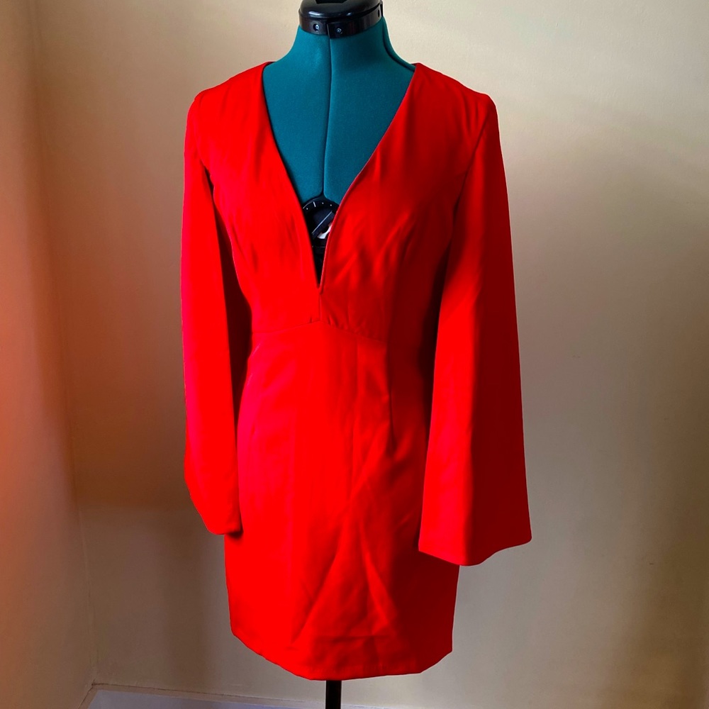 Ark & Co Red Cape Dress Size Small